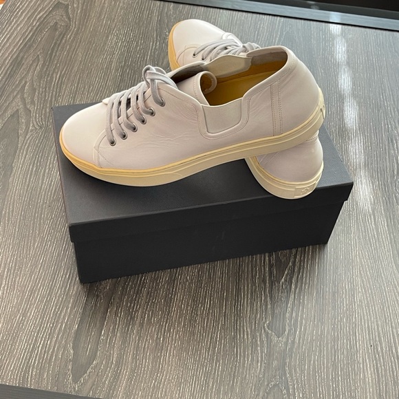 SOLD 😃 NEW AUTHENTIC Dunhill Men’s Off White Leather Sneaker Sz EUR 42 / US 8 - Picture 9 of 13